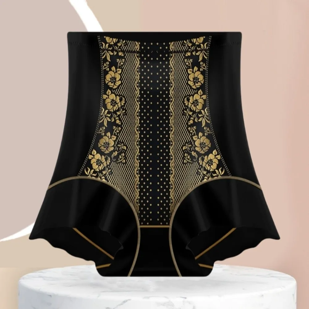 

High Waist Postpartum Body Shaper Shapewear Flower Butt Lifter Briefs Floral Panties Waist Trainer Seamless Underpants Women