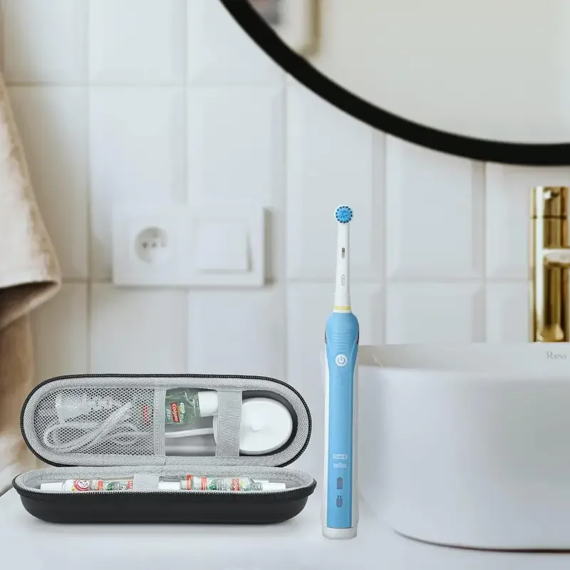 1pcs Electric Toothbrush Travel Case for Oral-B Pro/iO, Philips Sonicare, Oral B Toothbrush Case for Brush Heads & Accessories gallery 5