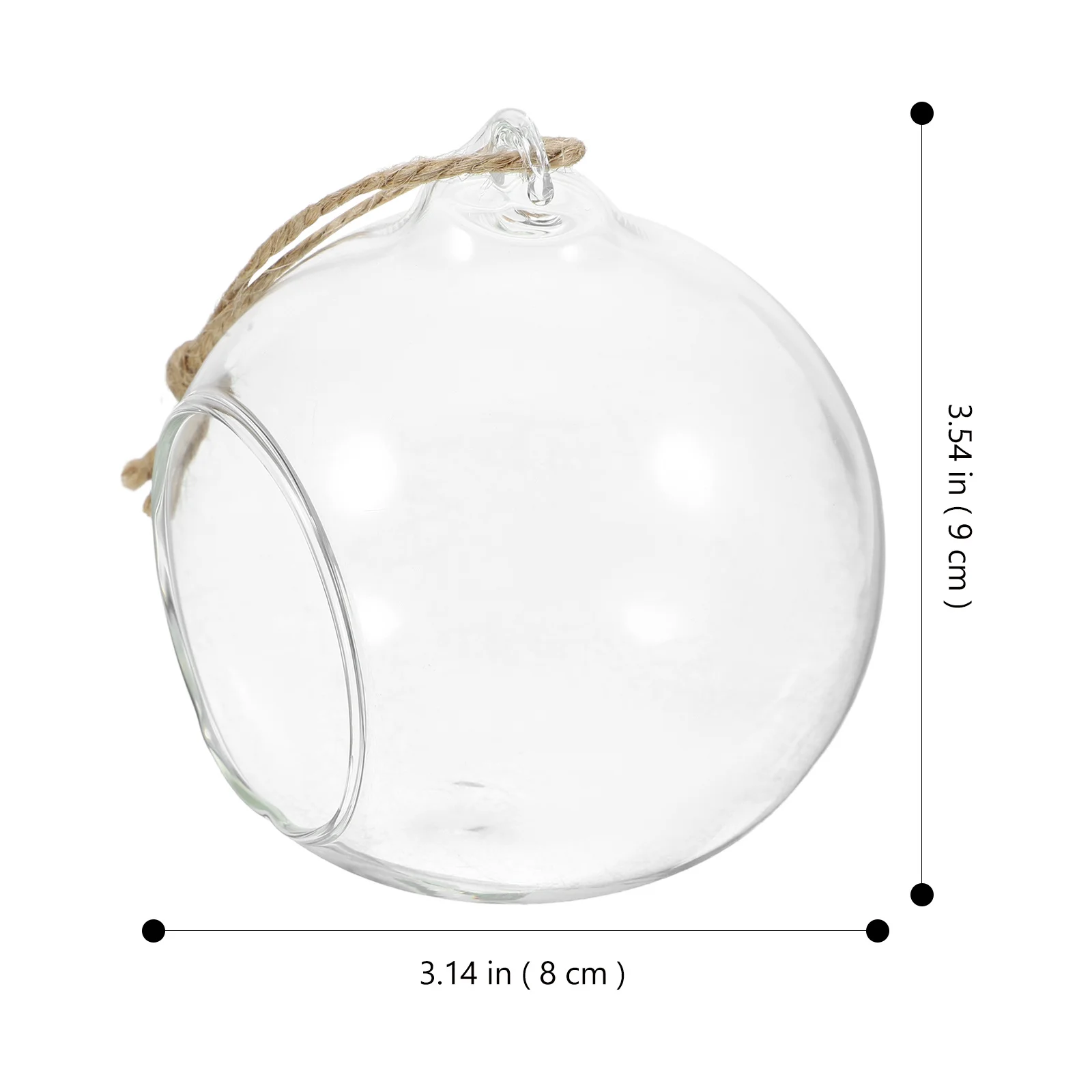 

5Pcs Glass Bauble Holder Hanging Terrarium Wedding Thanksgiving Day Decor Tealight Holder Hanging Terrarium