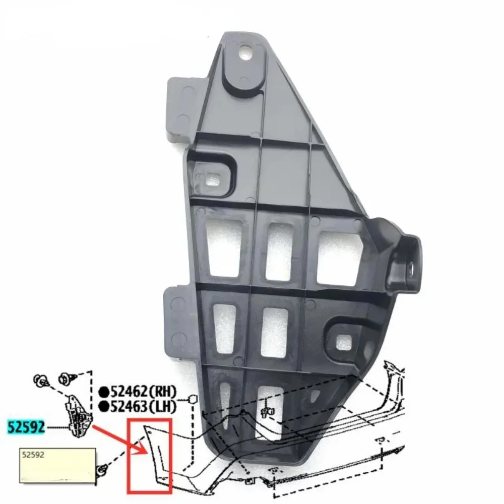 52591/52592-07030 Rear Bumper Seal Fixing Bracket Fittings for Toyota 2019 2020 2021 2022 Avalon 5259207030 5259107030