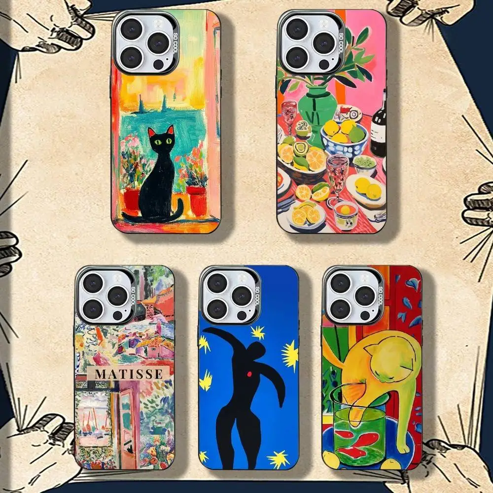 

H-Henry Matisse Painting Phone Case For iPhone 16,15,14,13,12,11,8,7,Pro,Max,Plus,Mini,XS,SE Shockproof Matte Cover