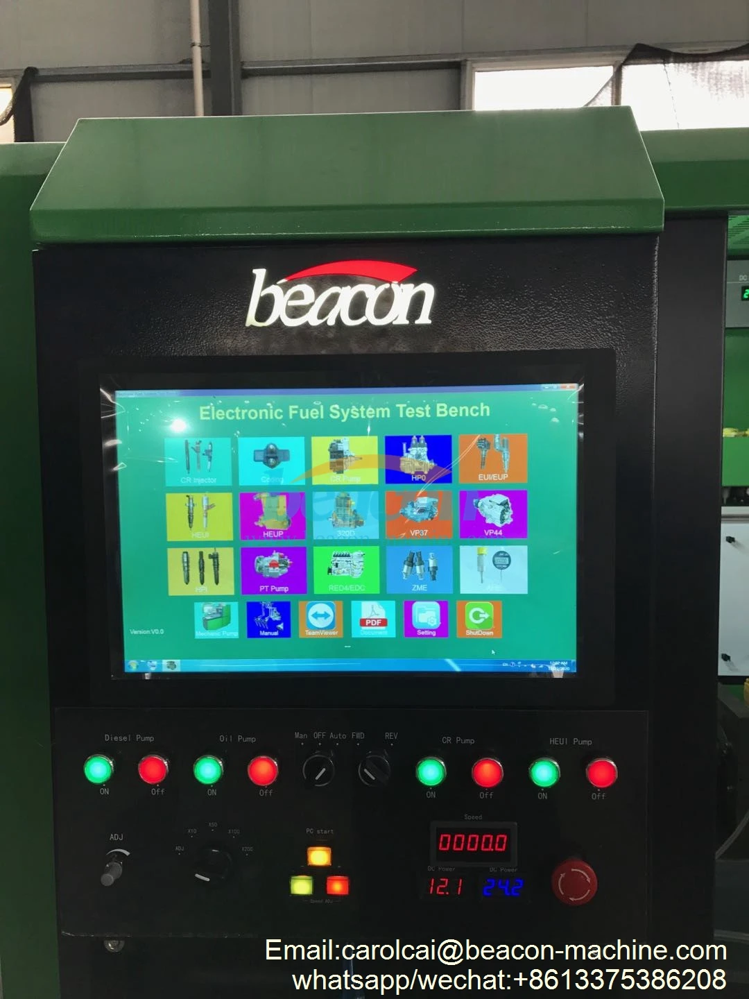 Picture 6: Beacon Machine CR919 EUI EUP HEUI Common Rail Injector test Bench diesel Injection Pump Calibration Machine With QR Coding