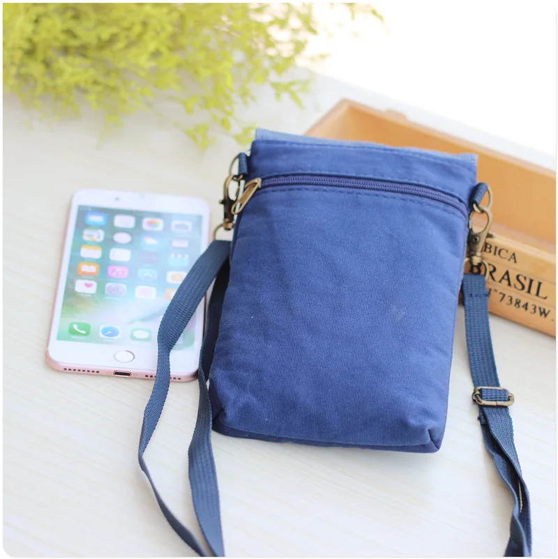 Canvas Women\'s Coin Purse Shoulder Crossbody Bag Brands 2024 Ladies Handbag Female Phone Wallet Money Pouch Carteira for Girls