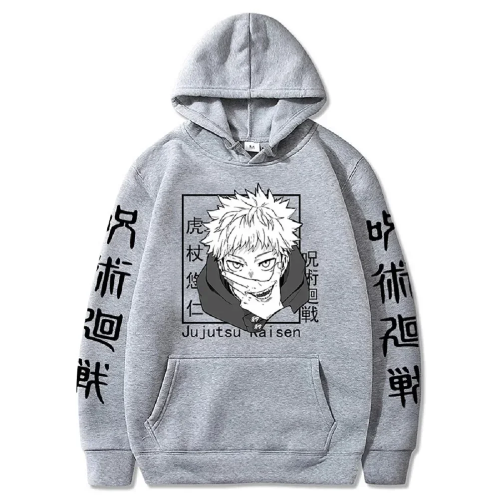 

Anime Print Sweatshirts Jujutsu Kaisen Women's Hoodie Fashion Autumn Winter Streetwear Clothes Causal Loose Hooded Hoodie