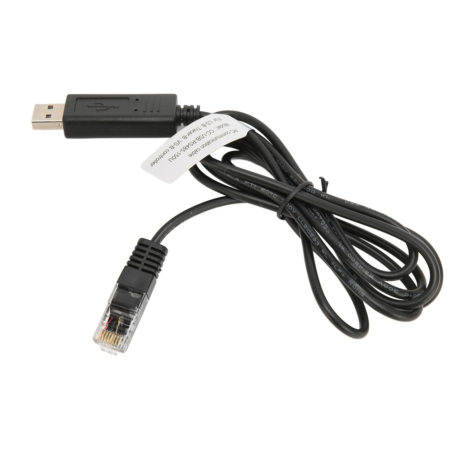 USB to RS 485 PC Communication Cable Portable Perfect Replacement for Solar Connection Solar Controller PC Communication Cable