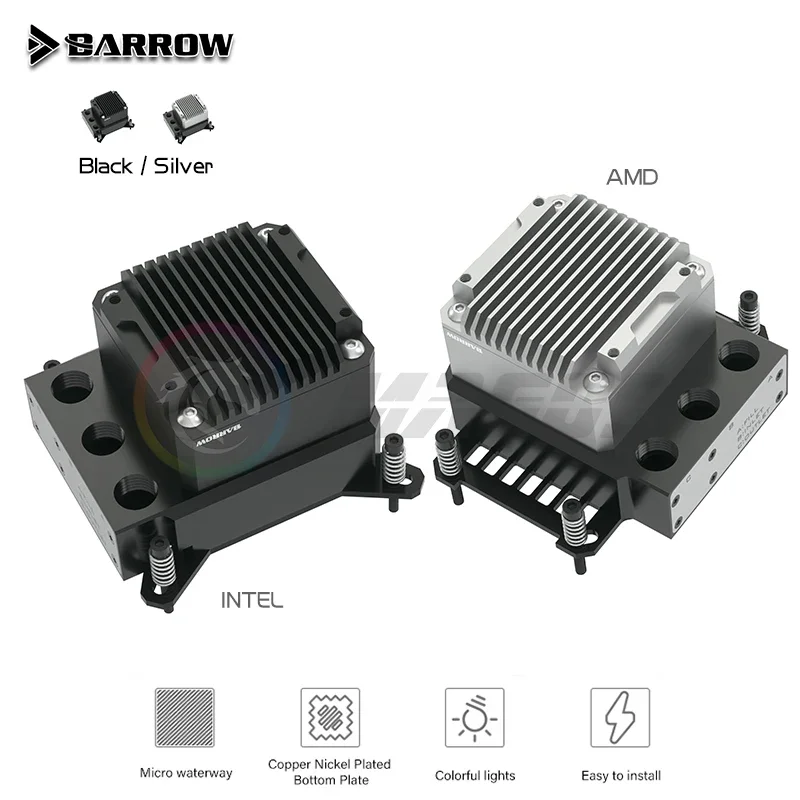 

Barrow CPU Water Block Pump Box Integrated Mini Version Three In One For For AMD / INTEL1700 115X X99 LTPRPA-04 S/LTPRP-04IS