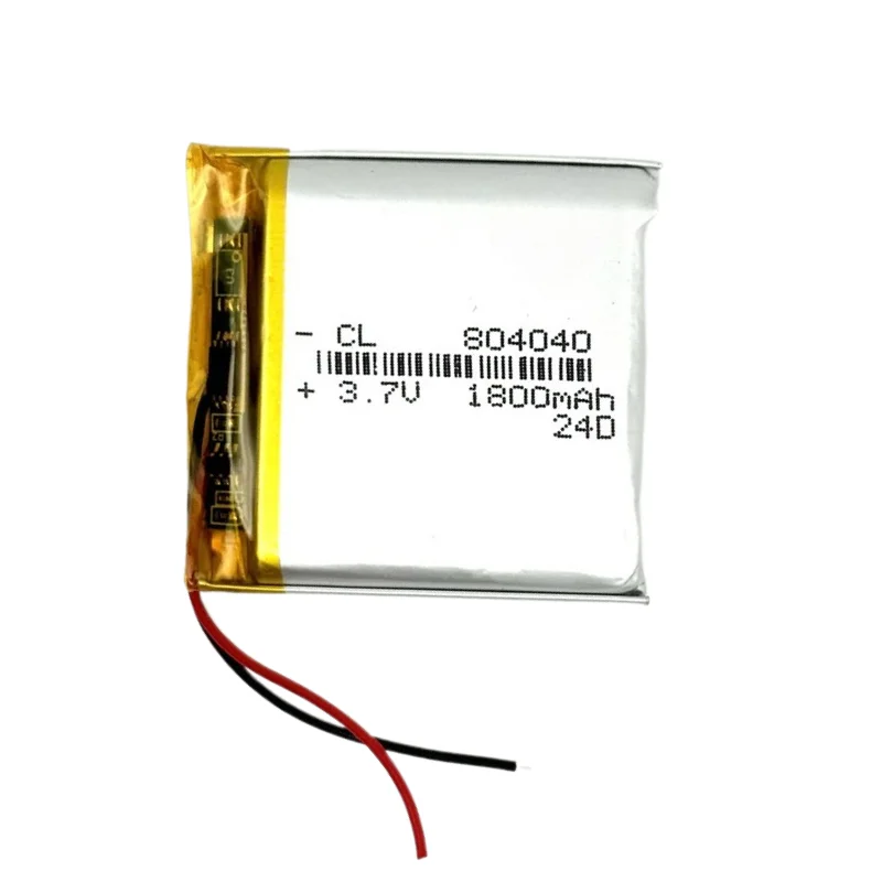High Quality 804040 3.7V 1800mAh Replacement Battery for Mobile Phone,Game Console,Dash Cam,Portable DVD Player,MP3,GPS,PSP