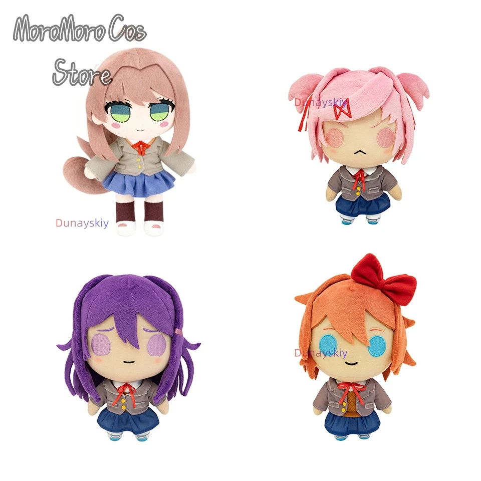 Doki Doki Literature Club Monika Cosplay accesorio de felpa-estilo de uniforme escolar (Blazer + falda + corbata roja) personaje COS