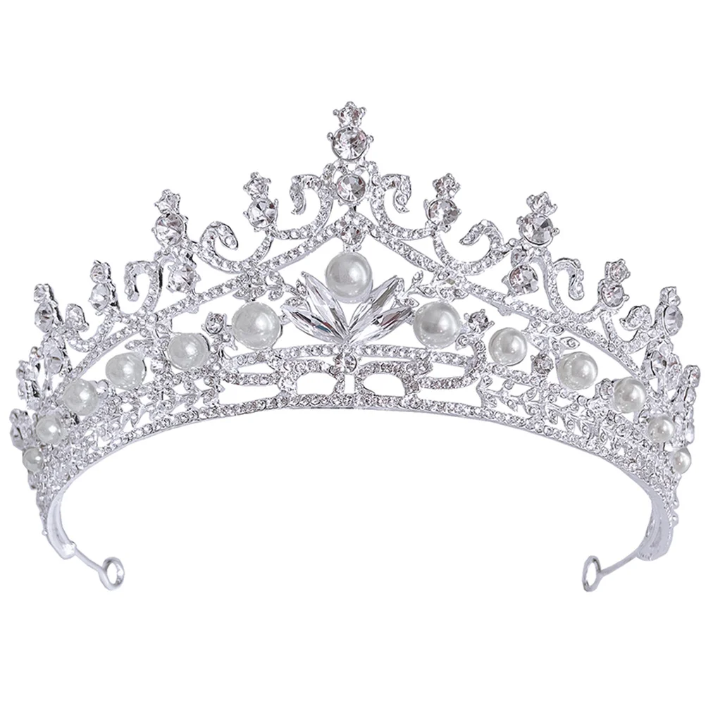 

Свадебная тиара со стразами для невесты, блестящая свадебная корона, повязка на голову, элегантный аксессуар для волос, свадебная вечеринка, день рождения
