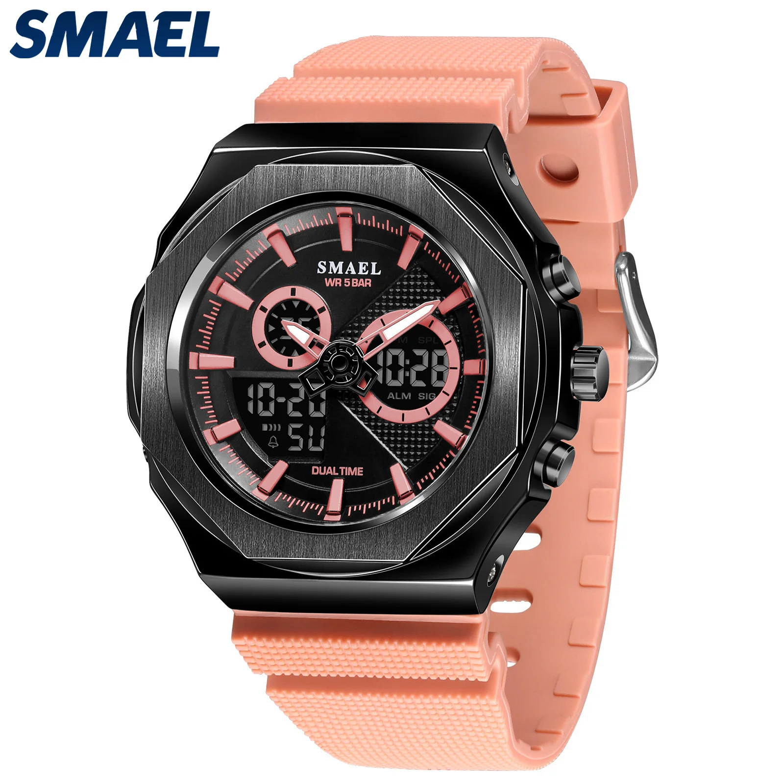 Women Sport Watches Quartz Wristwatchesk Girls Watches  Dual Tiem 50M Waterproof Watches Female 8102 Shockproof Sports Watches