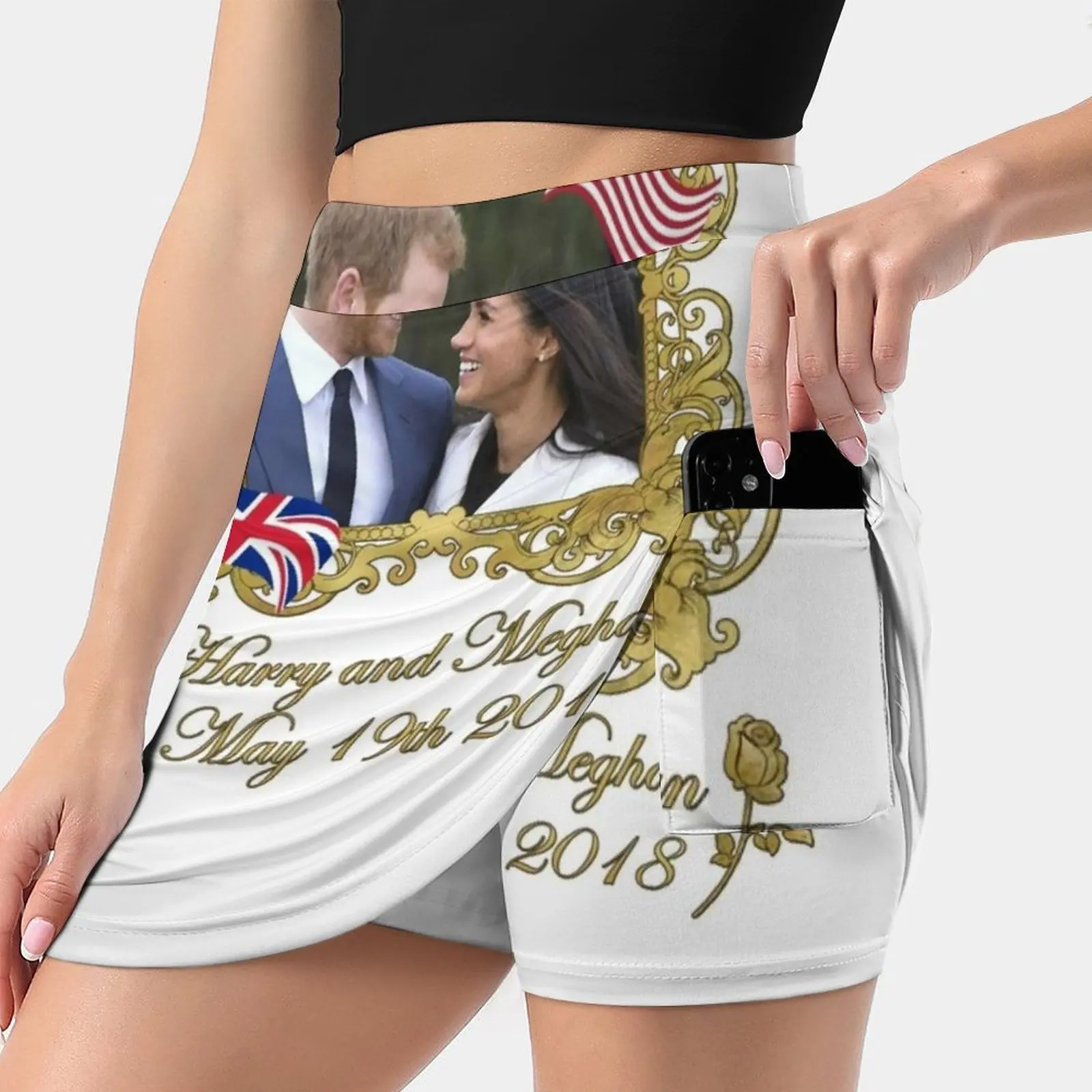 

Prince Harry And Meghan Markle Women's skirt Y2K Summer Clothes 2022 Kpop Style Trouser Skirt With Pocket Prince Harry Meghan