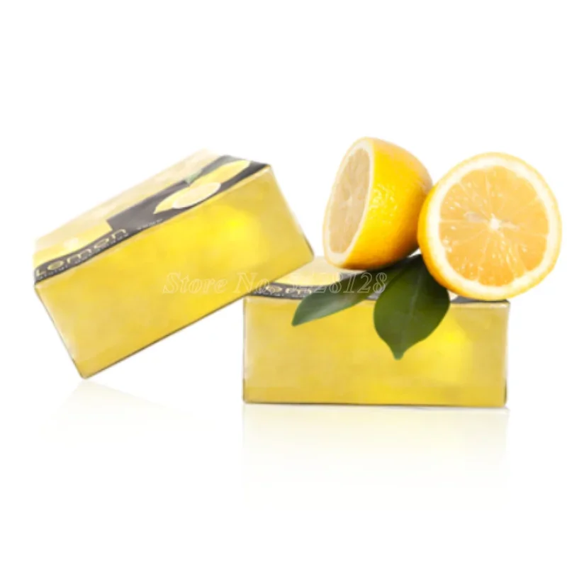 Powerful Whitening Lemon Soap, Arbutin, Kojic Acid, Glycolic Acid, Lactic Acid, Super Soap Moisturizing and Hydrating