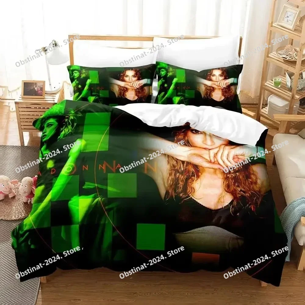 3D Print Sexy Madonna Bedding Set Duvet Cover Bed Set Quilt Cover Pillowcase Comforter king Queen Size Boys Adult Bedding Set