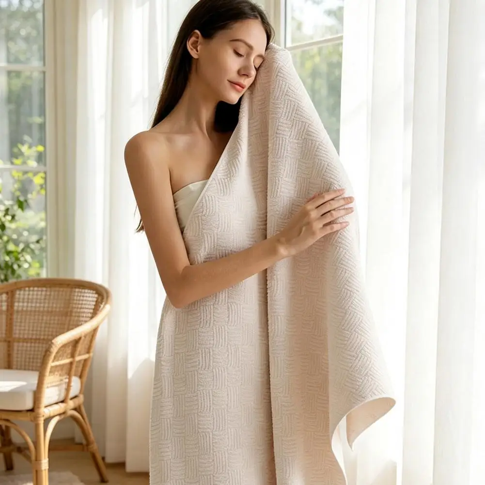 Extra Cotton Bath Towel Soft Absorbent Bath Towels for Adults Cotton Jacquard Bath Towel for Women Super Absorbent Quick Dry