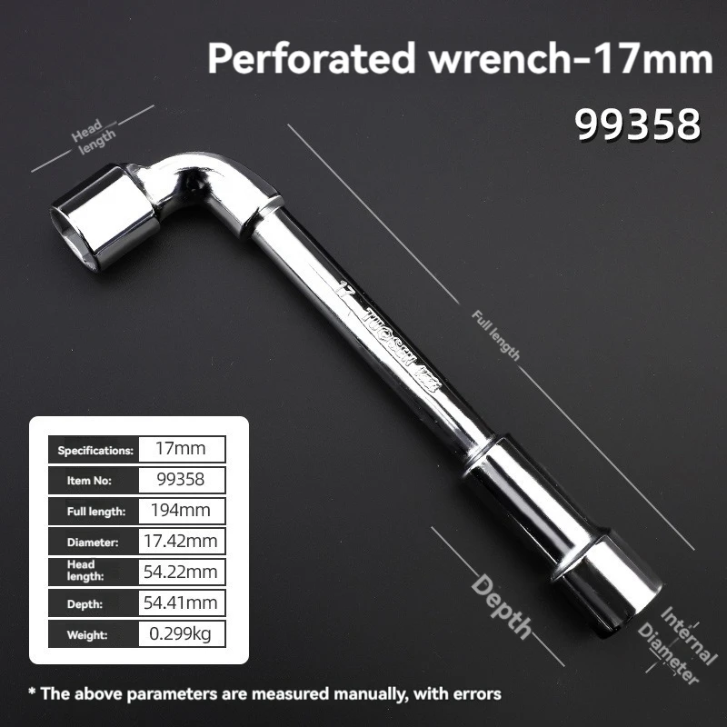 TUOSEN L Type Pijp Perforatie Elleboog Moersleutel Dubbele Kop Buitenste Hexagon Socket Mouw Spanner Verwijderen Fix Schroef Moer