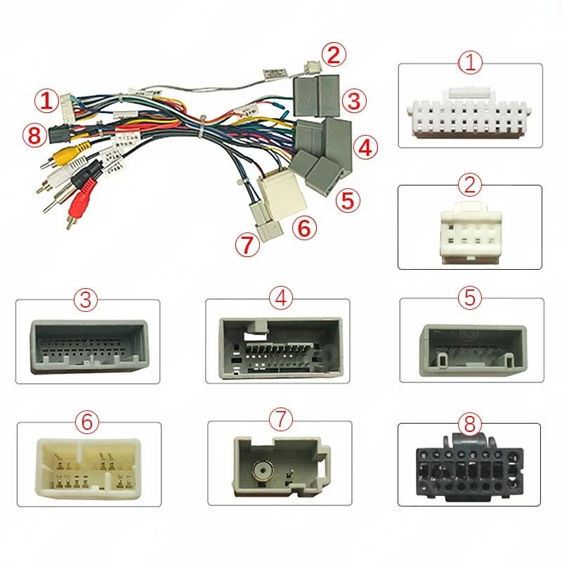 Arnés de cableado de Radio, decodificador de Bus CAN, enchufe a conector ISO, adaptador de Cable Android para coche para Honda CRV 2012-2013