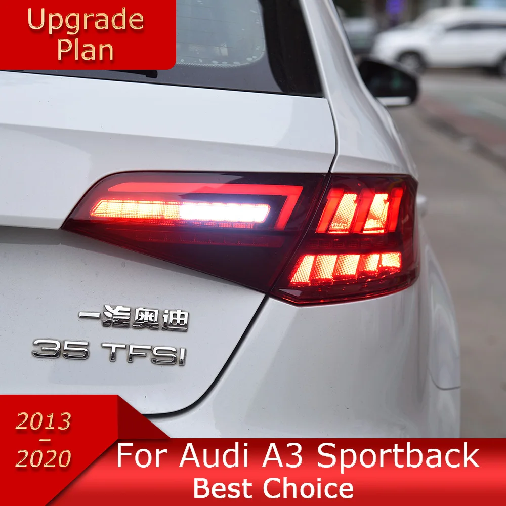 Car Lights for Audi A3 Sportback 8V 2013-2020 LED Auto Taillights Assembly Upgrade 2022 Newest Style 8Y Design Tool Accessories