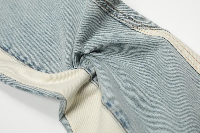 2026 Neue Mode Patchwork Retro Washed Baggy Herren Schlagjeans Hip Hop Gerade Damen Vintage Denim Hosen Pantalon Homme – Detail 21