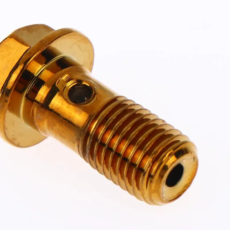 1Set Motorcycle Accessories Brake Bleed Screw Banjo Bolt M10*1.25mm /1.0mm Air Release Brake Caliper Cylinder Screw