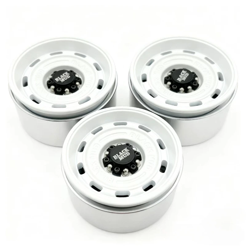 

4 шт. 2,2-дюймовая черная грязевая ретро-металлическая ступица колеса для 1/10 RC Crawler Car Tank 300 Rhino Легко управляемые детали SCX10 TRX4 Big Lion