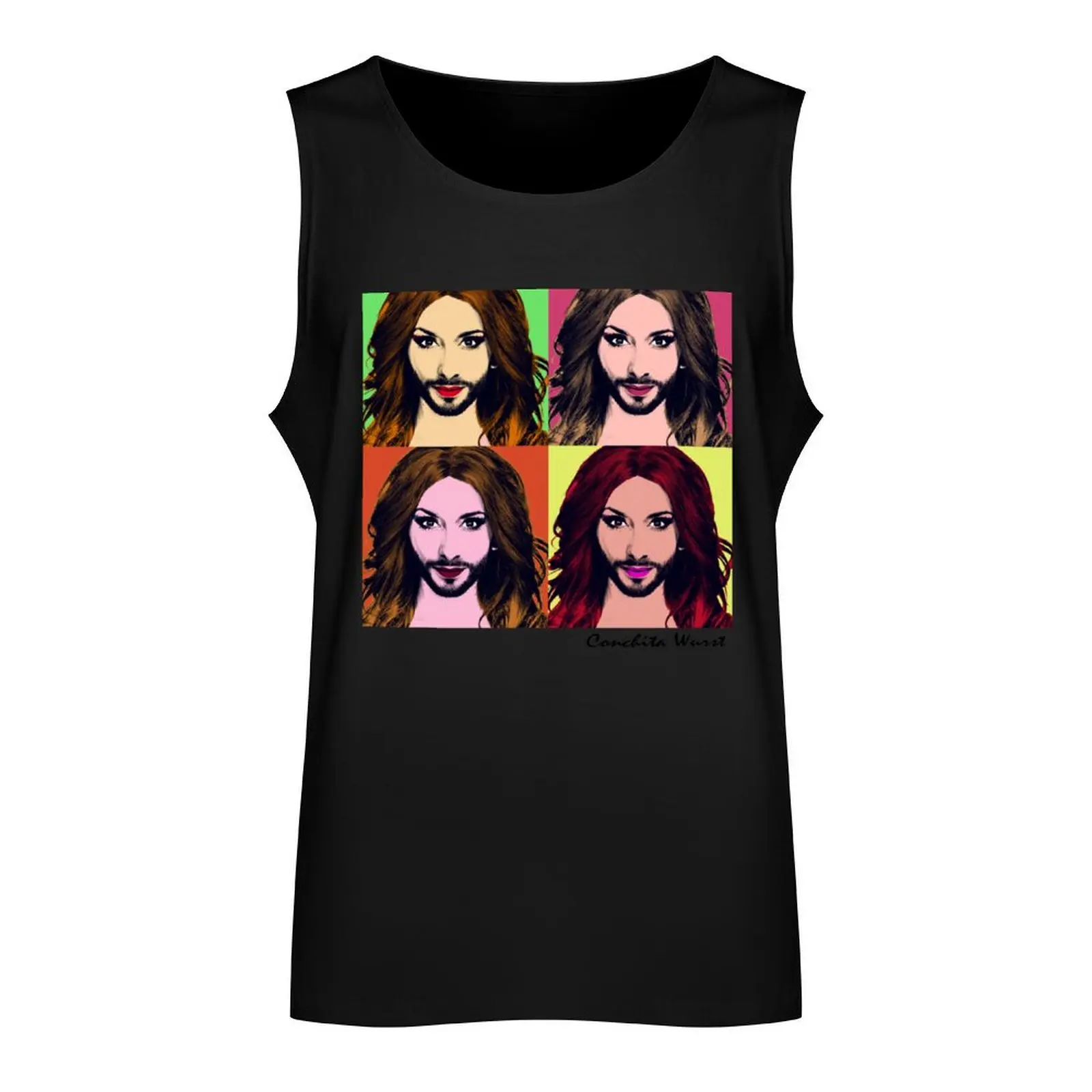 Conchita Wurst - Pop Art Tank Top t-shirt gym man Men's clothes