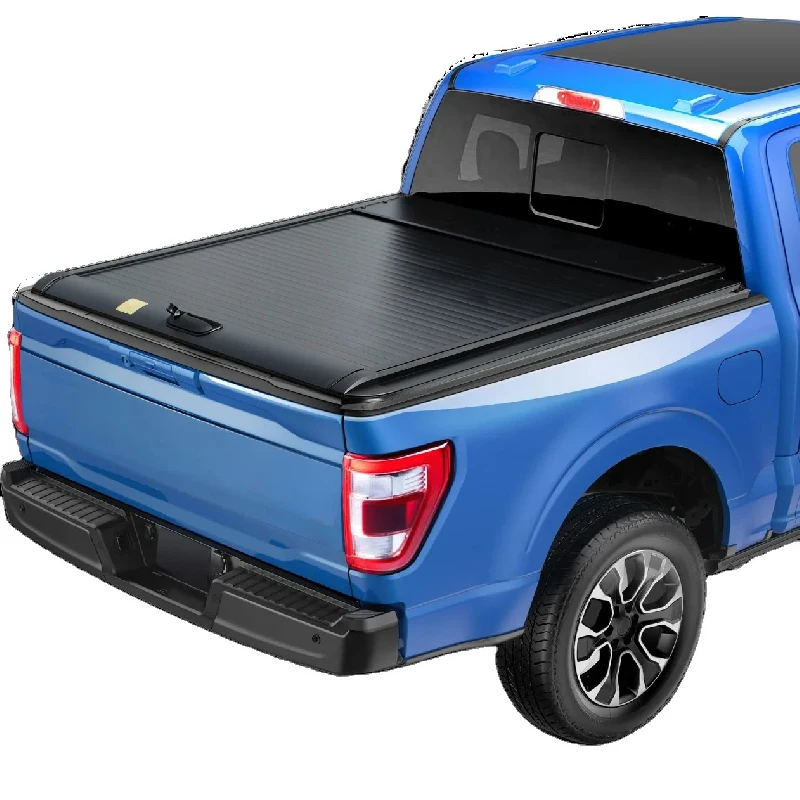 

Best Roll Top Rolling up Cargo Tonneau Cover Pickup Truck Bed Accessories Trunk Topper Custom Canopy for 2014+