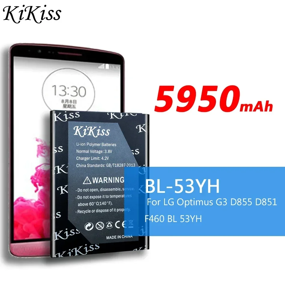 BL-53YH Аккумулятор для LG Optimus G3 D830 D850 D851 D855 LS990 VS985 F400 F400K F460 F470 D852 D857 D858 D859 BL 53YH BL53YH