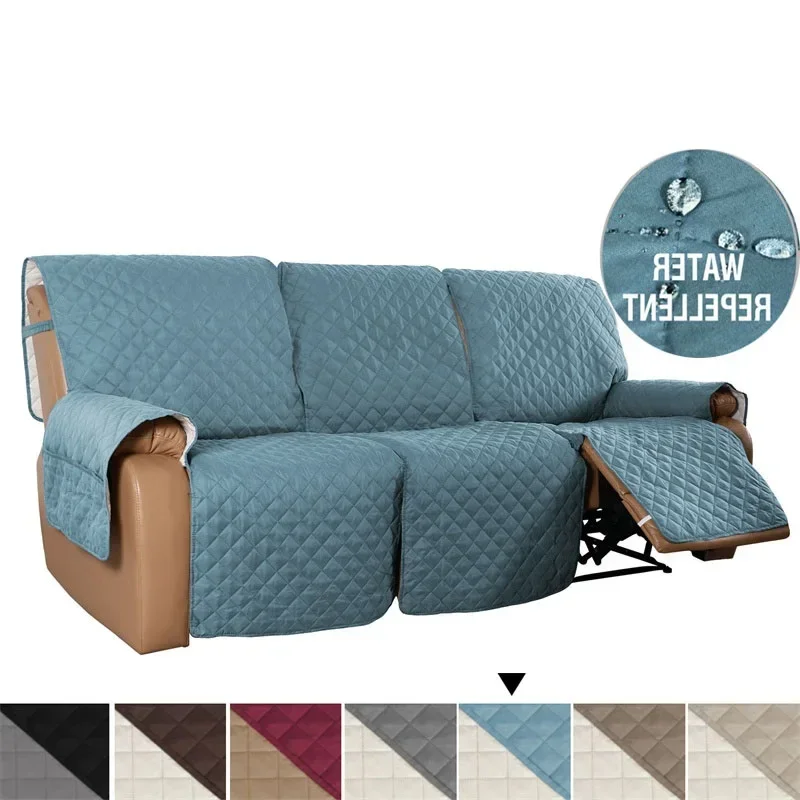 

1/2/3 Seater Recliner Sofa Cover Pet Kids Dog Sofa Mat Solid Lounger Couch Towel Armchair Covers Relax Sofa Slipcovers