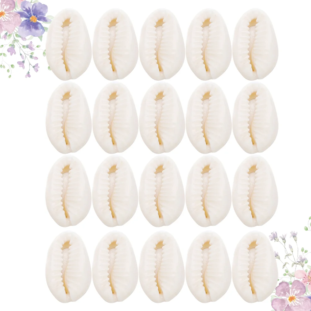 

40pcs 16mm Spiral Shell Beads Shells Beach Seashells Cowrie Shells Charms Beads for Diy Craft Jewelry Making Accessories