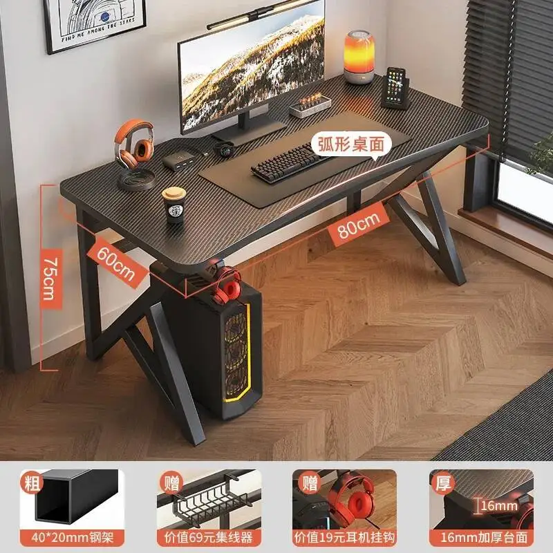 مكتب منزلي للألعاب طاولة صغيرة قابلة للطي للإفطار طاولة السرير قيم حامل الكمبيوتر المحمول مكتبة الدراسة ارتفاع قابل للتعديل طاولات مكتبية L #5