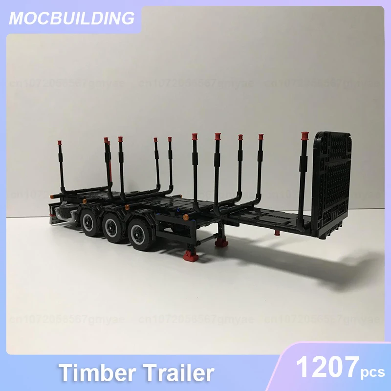 Timber Trailer MOC Building Blocks DIY Assemble Bricks Transportation Educational Creative Collection Toys Xmas Gifts 1207PCS