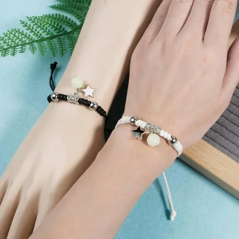Luminous Star Beads Couple Bracelet Set