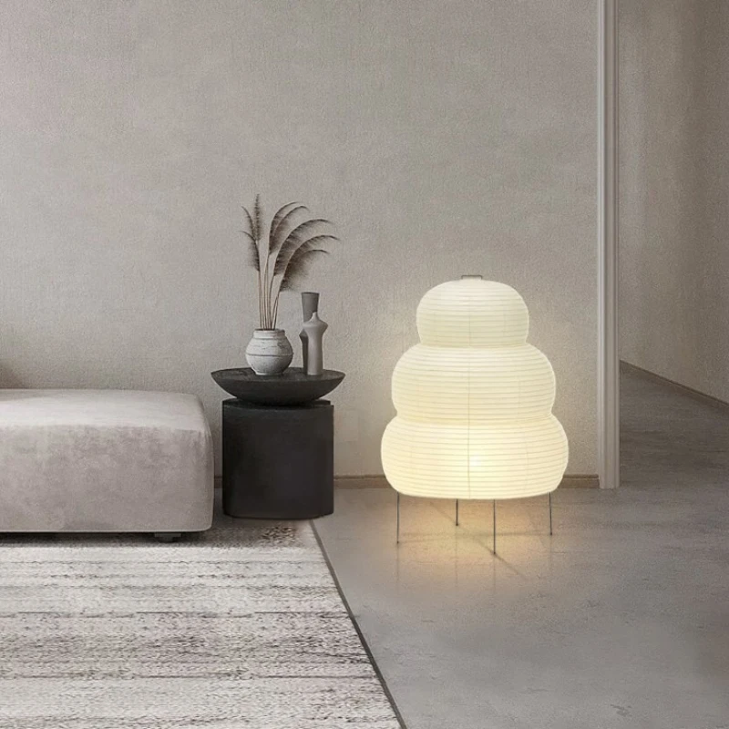 Nordic Simplicity Style Paper Floor Lamps for Courtyard Corridor Household Decoration Pottery Jar