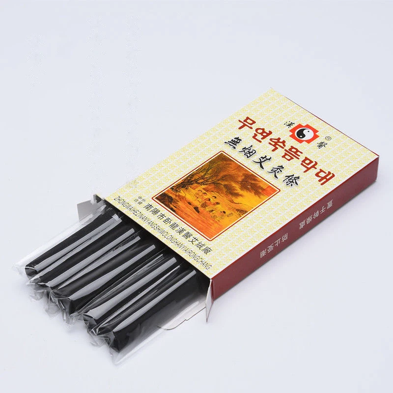 4 Boxes Smokeless Pure Mugwort Sticks Slight Smoke Moxibustion Roll Warm Massage of Acupoints Meridians Moxa Therapy Health Care