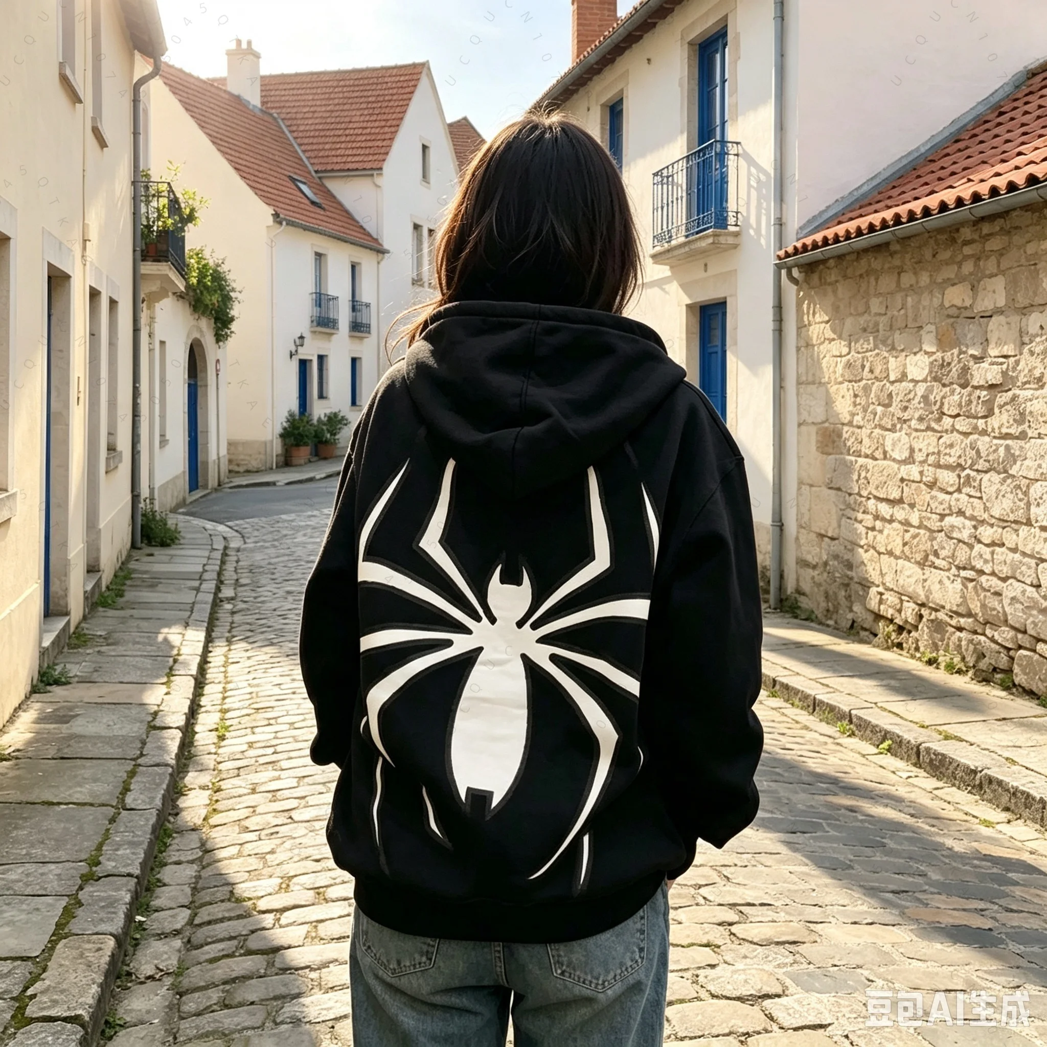 Biology Spider Print Hoodie Women Men Streetwear Harajuku Graphic Oversized Jacket Hood Shirt Punk Gothic Y2k Hiking Sweatshirt