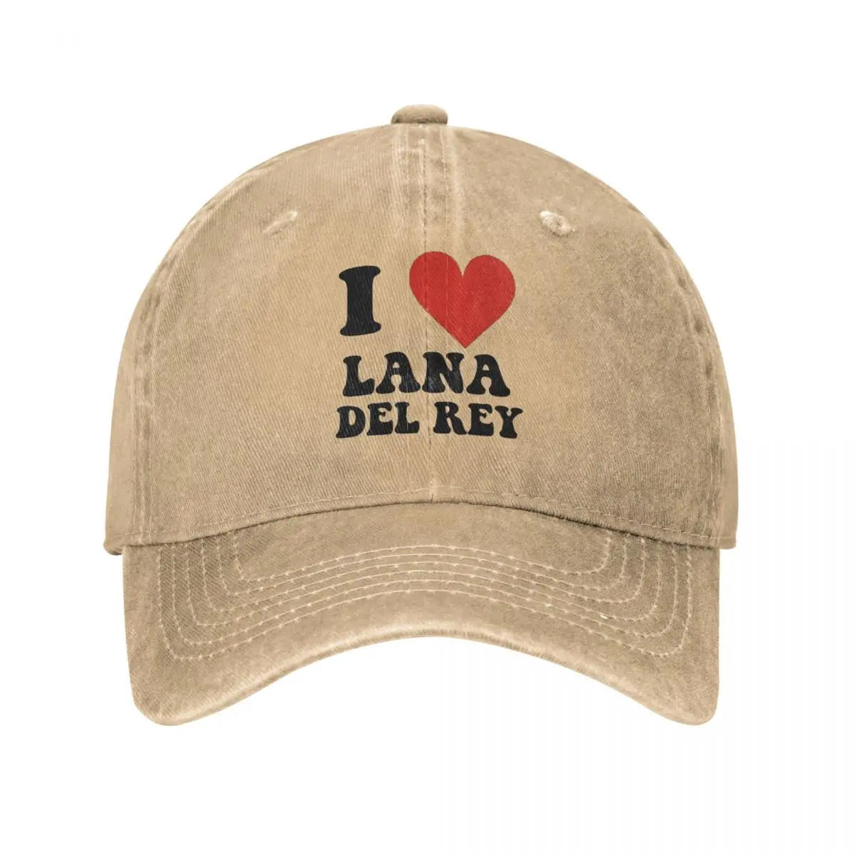 I Love Lana Del Rey 90s Music Singer Baseball Caps for Men Women Distressed Denim Snapback Cap Lana Del Rey Workouts Caps Hat