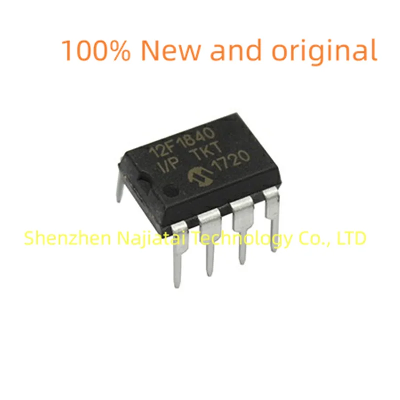 10 PZ/LOTTO 100% Nuovo Originale PIC12F1840-I/P PIC12F1840-I PIC12F1840 12F1840 DIP-8 Chip IC