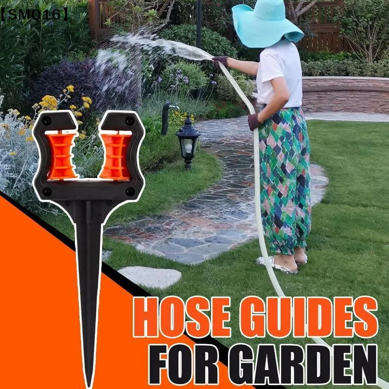 Garden Hose Guide Spike Heavy Duty Plant Protector Stake Roller Wheel For Watering Pipe Guide Nail Flower Lawn Landscape【SMQ】