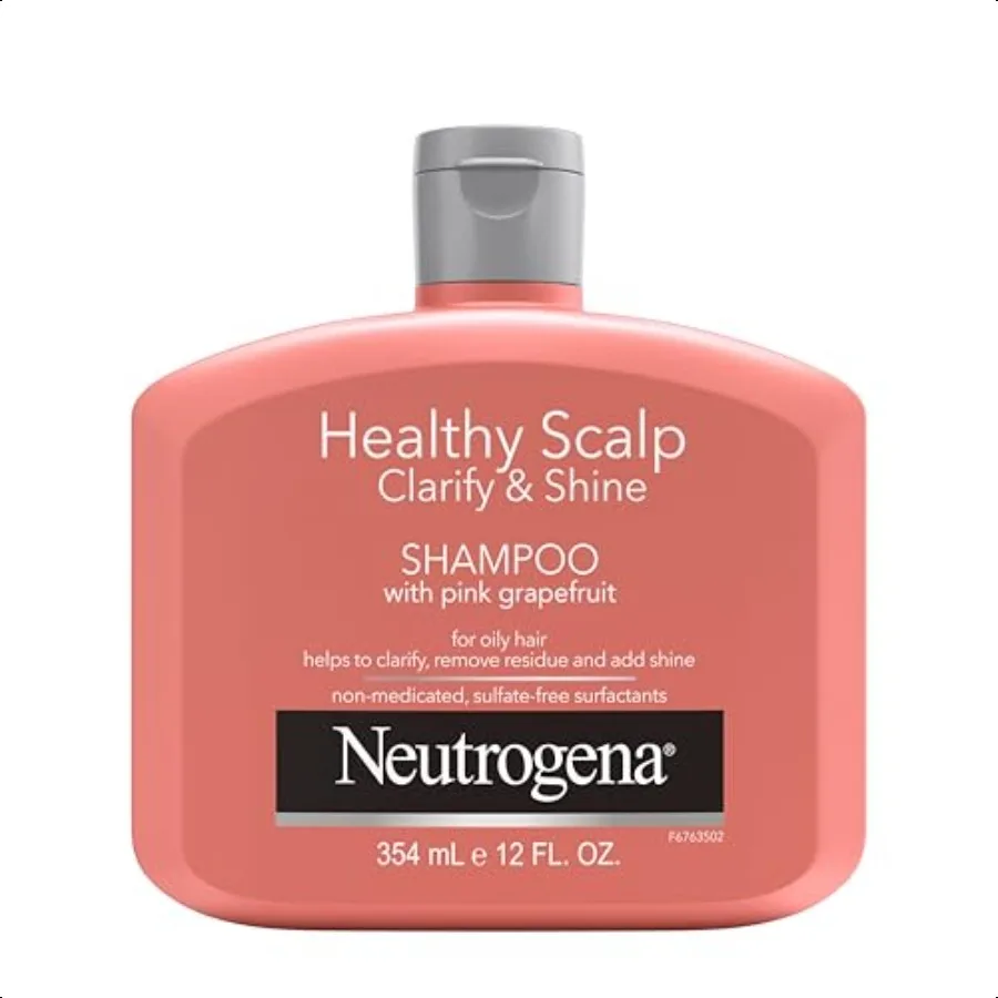 

Neutrogena Exfoliating Healthy Scalp Clarifying Shampoo for Oily Hair Scalp Pink Grapefruit pHBalanced AntiResidue Formula Adds