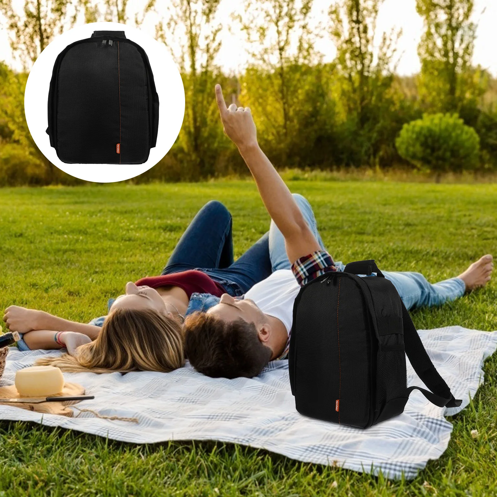 

Outdoor Bag Small Digital Storage Pouch Lightweight Portable Camera Case For Travel Multi Grids Camera Organizer Pouch