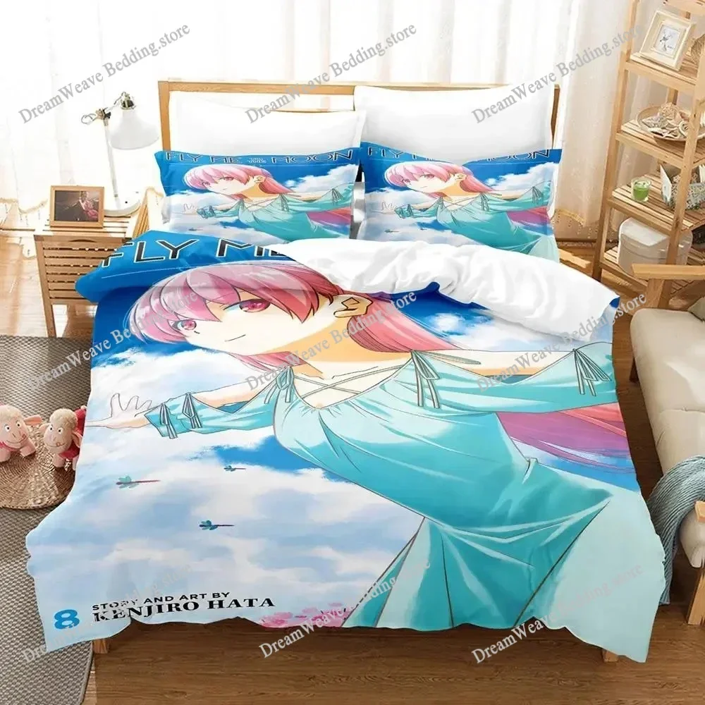 

TONIKAWA Over The Moon for You Cartoon Poster Sheets Quilt Covers Bedding Dormitory Sheets Bedding Set Soft Warm Bedding Set9639