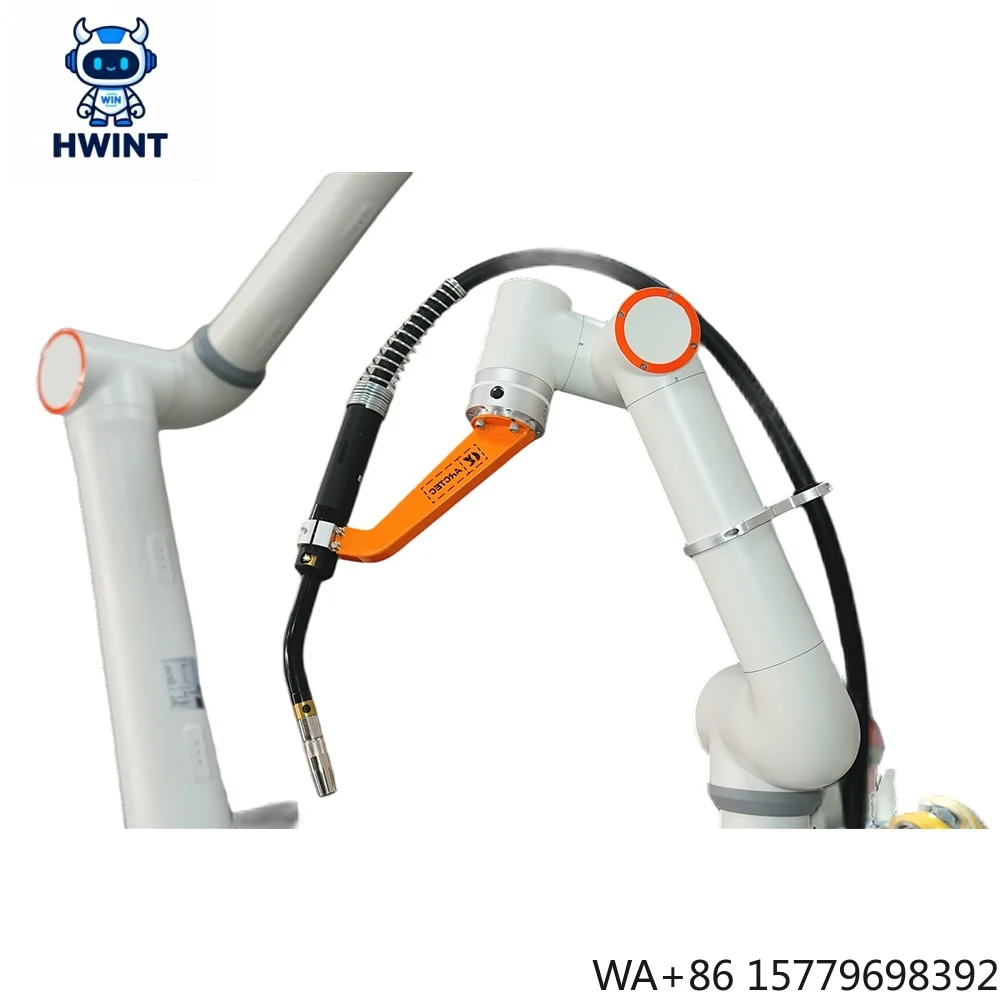 HWINT Open Source MIG Welding Robot Arm FR5 6 Axis Cobot Robot Arm 5Kg Payload 922mm Pipe Welding Manipulator