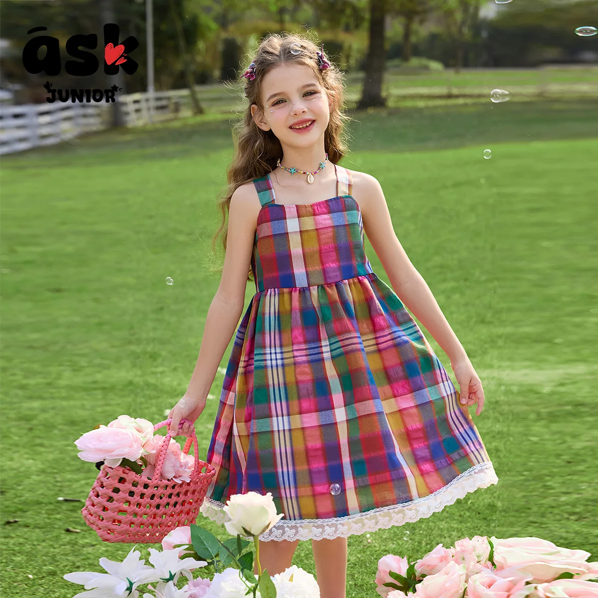 طرح الأطفال الصغار الصيف الفتيات كبيرة الأطفال كتلة اللون الربط طوق الدانتيل حافة بلا أكمام اللباس #1