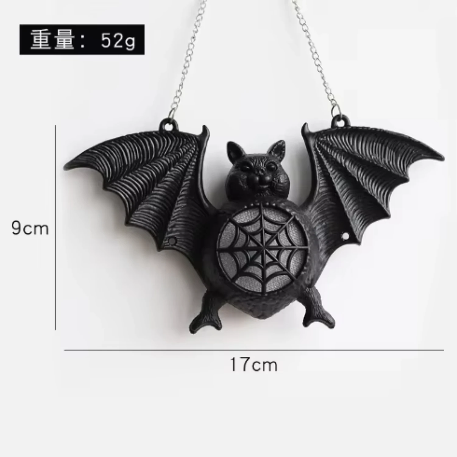 

1pcs Halloween Luminous Bat Lamp New Colorful Gradient Plastic Pendant Hanging Decoration Ghost Festival Prop