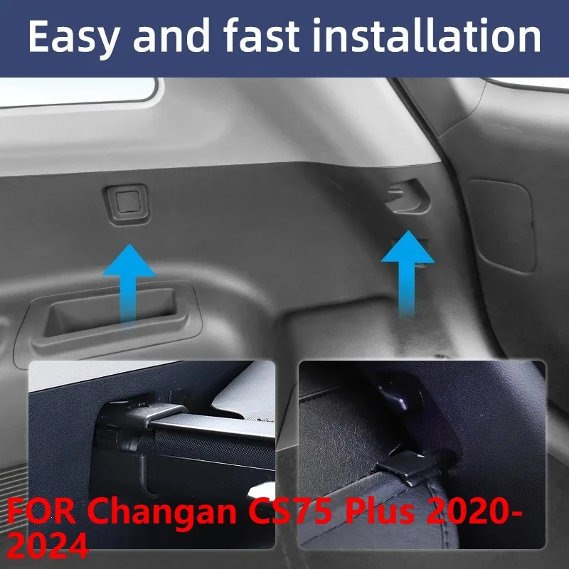 For Changan CS75 Plus 2020-2024 Folding Trunk Cargo Cover Waterproof Privacy Shield Auto Interior Accessory