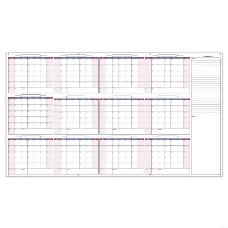 Настенный календарь на 2026 год для просмотра, календарь-ежегодник, стираемый настенный календарь, настенный органайзер для и