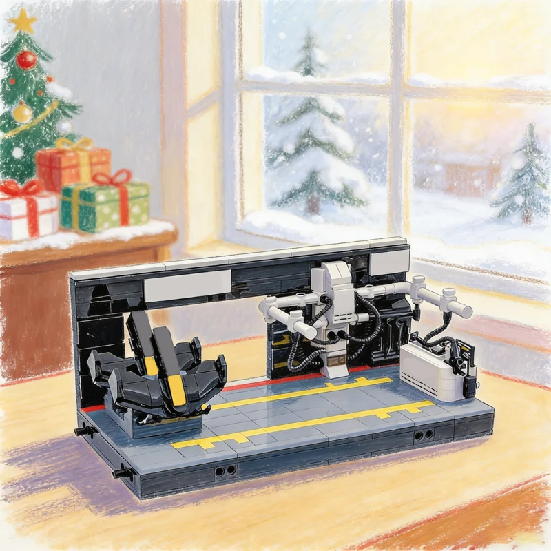 ตัวต่อ MOC APX GP Pit House Show Base GATE No 7 จำนวน 489 ชิ้น ชุดสร้างเมือง ของเล่นตัวต่อสถาปัตยกรรม ของขวัญคริสต์มาสสำหรับเด็ก