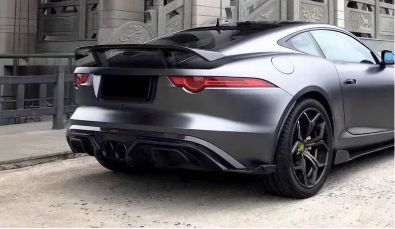 For Jaguar F-Type 2013-2019 High Quality Carbon Fiber Car Front Lip Rear Diffuser Spoiler Side Skirt Body Kit Protector