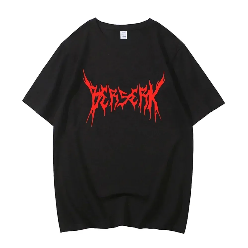 Berserk T-shirt bande Guts Berserker armure horreur Anime coton haute qualité à manches courtes T-shirt hommes femmes