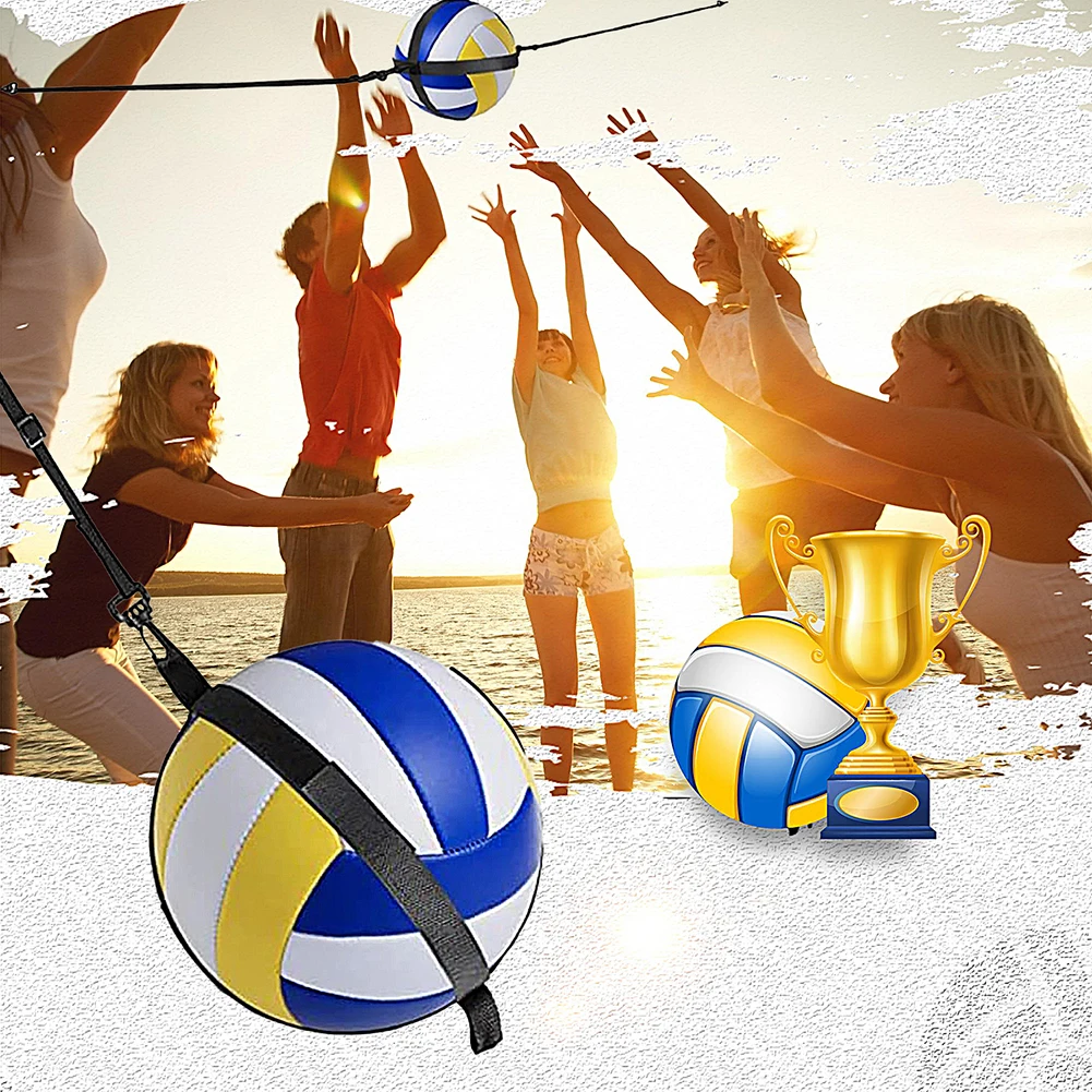 حزام تدريب الكرة الطائرة قابل للتعديل ، مساعدات التدريب ، خدمة منفردة ، حبل القطار المرتد ، إكسسوارات الشاطئ